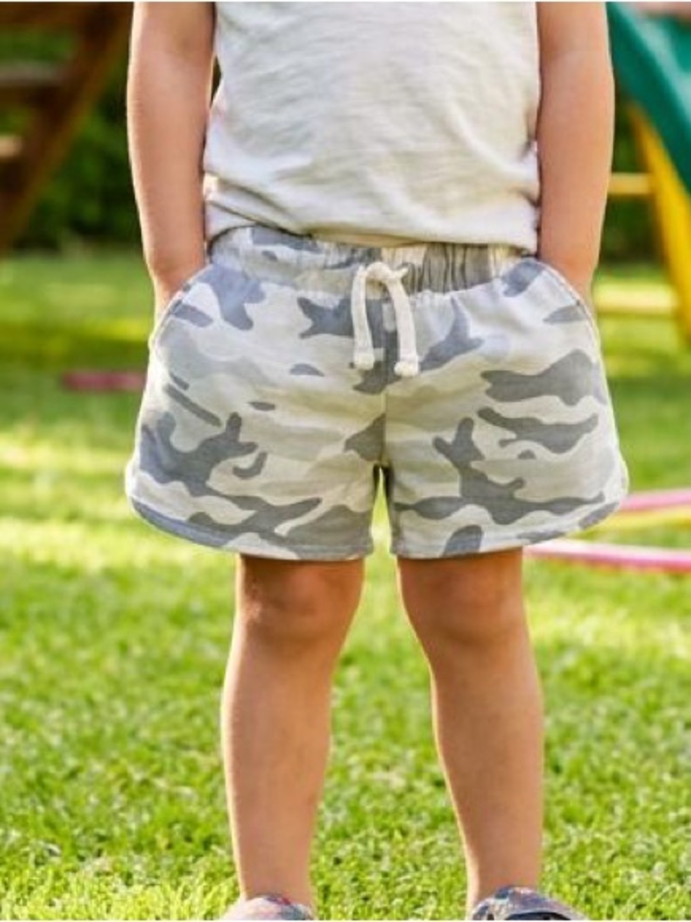Cat & Jack Gray Camo Pull-On Shorts